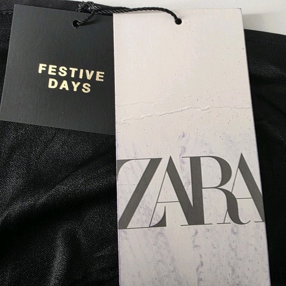 ZARA BLUE LEOPARD PRINT SEQUIN MINI SKIRT‎ SIZE L - Picture 9 of 11